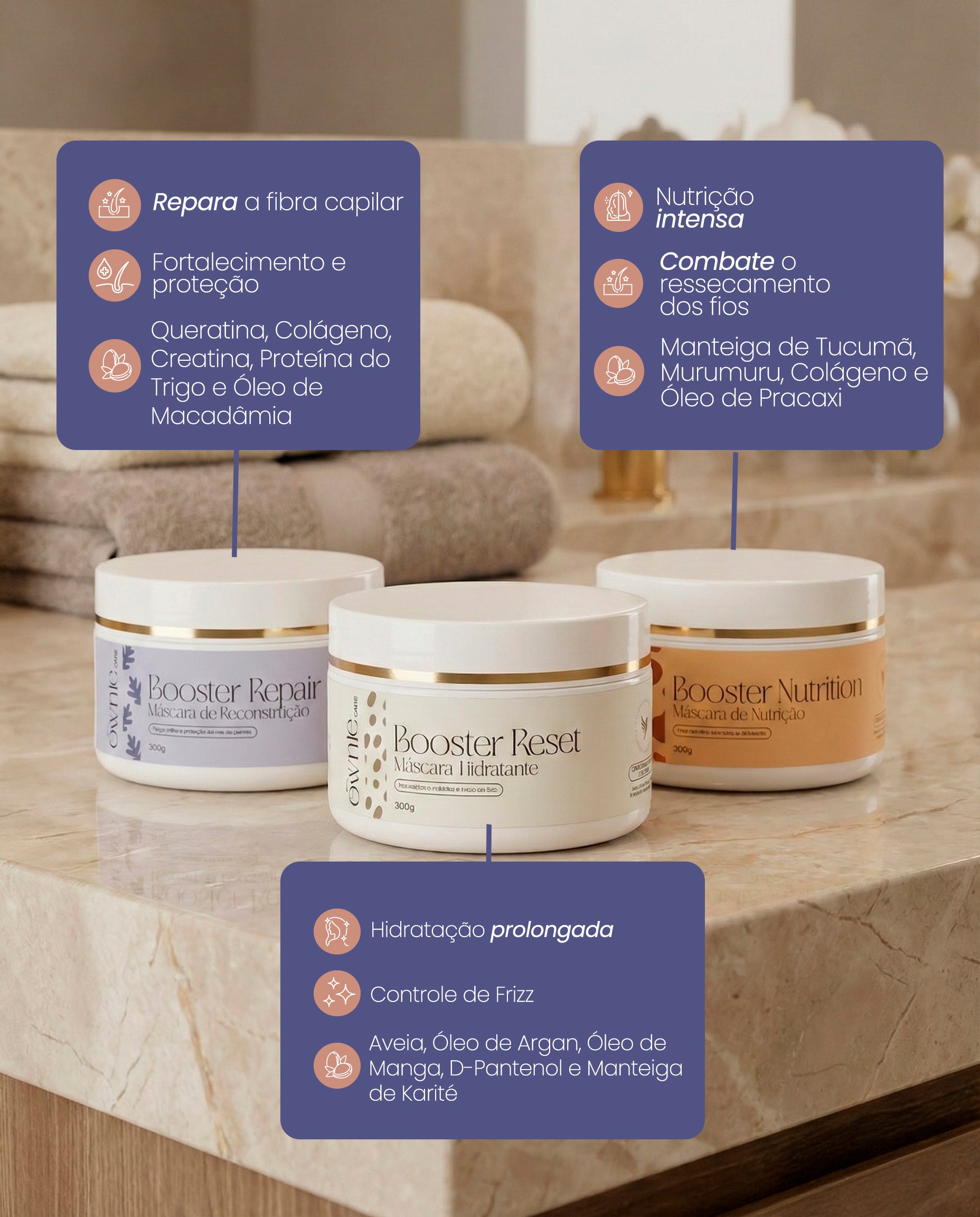 Kit Booster Trio - Cronograma Capilar